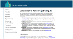 Desktop Screenshot of personregistrering.dk
